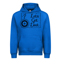 Cobalt lets get lost Urban Hoodie - Unal Design