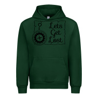 Foreset Green lets get lost Urban Hoodie - Unal Design