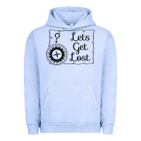 Pigment Grape Ice lets get lost Urban Hoodie - Unal Design