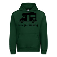 Forest Green lets go camping Urban Hoodie - Unal Design