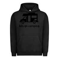 Pigment Black lets go camping Urban Hoodie - Unal Design
