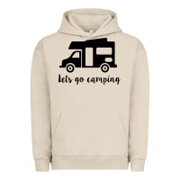 Pigment French Oak lets go camping Urban Hoodie - Unal Design