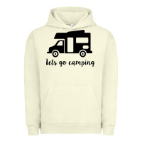 Pigment Pistachio lets go camping Urban Hoodie - Unal Design