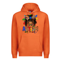 Carrot autism mom afro locs messy bun Premium Hoodie - texasbilliewilder