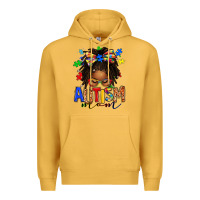 Mustard autism mom afro locs messy bun Premium Hoodie - texasbilliewilder