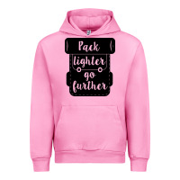 Fuchsia Pink pack lighter go further Urban Hoodie - Unal Design