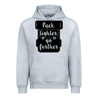 Heather Grey pack lighter go further Urban Hoodie - Unal Design