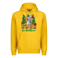 Lemon i want a hippopotamus for christmas Premium Hoodie - Zillion Design Studio