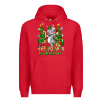 Red i want a hippopotamus for christmas Premium Hoodie - Zillion Design Studio