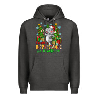 Charcoal Heather i want a hippopotamus for christmas Premium Hoodie - Zillion Design Studio