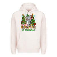 Pale Pink i want a hippopotamus for christmas Premium Hoodie - Zillion Design Studio