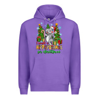 Purple i want a hippopotamus for christmas Premium Hoodie - Zillion Design Studio