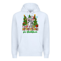 White i want a hippopotamus for christmas Premium Hoodie - Zillion Design Studio