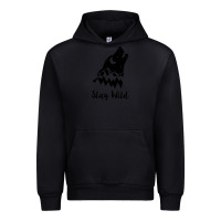 Black stay wild Urban Hoodie - Unal Design