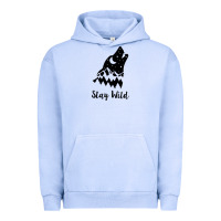 Pigment Grape Ice stay wild Urban Hoodie - Unal Design