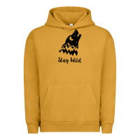 Pigment Peanut Butter stay wild Urban Hoodie - Unal Design