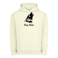 Pigment Pistachio stay wild Urban Hoodie - Unal Design