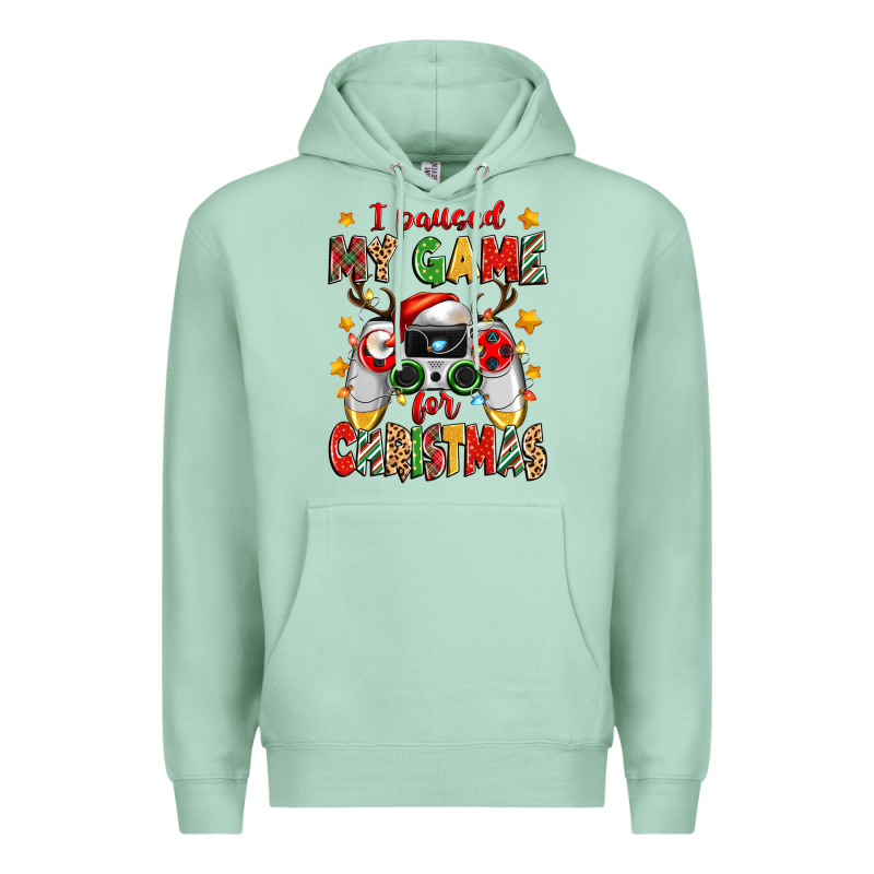 I Paused My Game For Christmas Premium Hoodie by Zillion Design Studio | Teevron