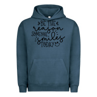 Pigment Midnight Navy smile Urban Hoodie - Unal Design