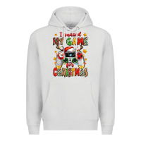 Dove Grey i paused my game for christmas Premium Hoodie - Zillion Design Studio