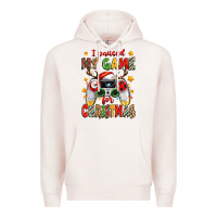 Pale Pink i paused my game for christmas Premium Hoodie - Zillion Design Studio