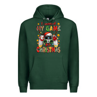 Sports Green i paused my game for christmas Premium Hoodie - Zillion Design Studio
