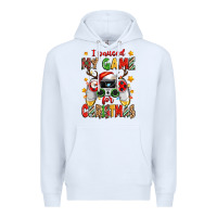 White i paused my game for christmas Premium Hoodie - Zillion Design Studio