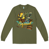 Army Green lake squad Long Sleeve Tee - BarkalooDesign
