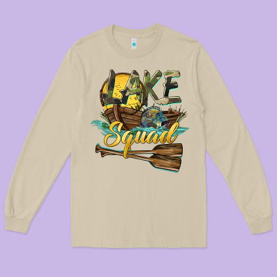 Lake Squad Long Sleeve Tee Designed By Barkaloodesign
