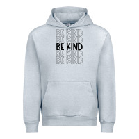 Heather Grey be kind Urban Hoodie - Unal Design