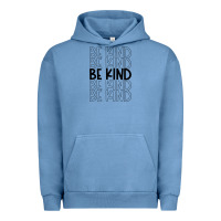Pigment Pebble Blue be kind Urban Hoodie - Unal Design