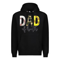 Black dad of both with softball and baseball Premium Hoodie - texasbilliewilder