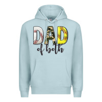 Blue Mist dad of both with softball and baseball Premium Hoodie - texasbilliewilder