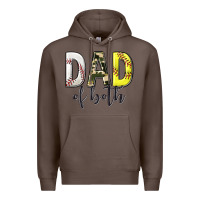 Coffee dad of both with softball and baseball Premium Hoodie - texasbilliewilder