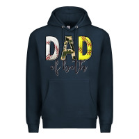 Navy dad of both with softball and baseball Premium Hoodie - texasbilliewilder