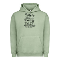 Pigment Oil Green kind Urban Hoodie - Unal Design