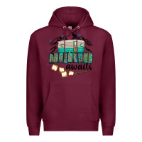 Burgundy adventure awaits Premium Hoodie - texasbilliewilder