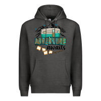 Charcoal Heather adventure awaits Premium Hoodie - texasbilliewilder