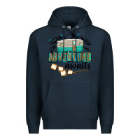 Navy adventure awaits Premium Hoodie - texasbilliewilder