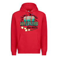 Red adventure awaits Premium Hoodie - texasbilliewilder