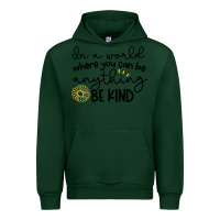 Forest Green be kind Urban Hoodie - Unal Design