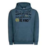 Pigment Midnight Navy be kind Urban Hoodie - Unal Design