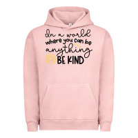 Pigment Salmon be kind Urban Hoodie - Unal Design