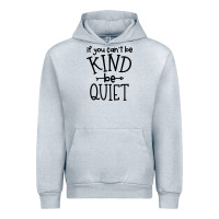 Heather Grey kind be quiet Urban Hoodie - Unal Design