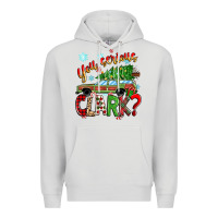 Dove Grey you serious clark Premium Hoodie - Zillion Design Studio