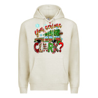 Oatmeal Heather you serious clark Premium Hoodie - Zillion Design Studio