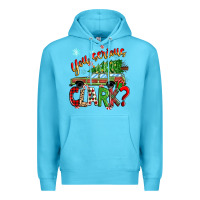 Ocean Blue you serious clark Premium Hoodie - Zillion Design Studio