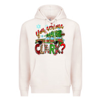 Pale Pink you serious clark Premium Hoodie - Zillion Design Studio