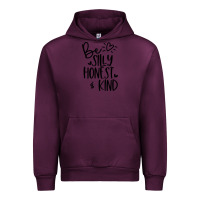 Mauve Wine kind Urban Hoodie - Unal Design