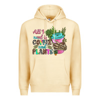 Pina Colada all i need is coffee and plants Premium Hoodie - texasbilliewilder